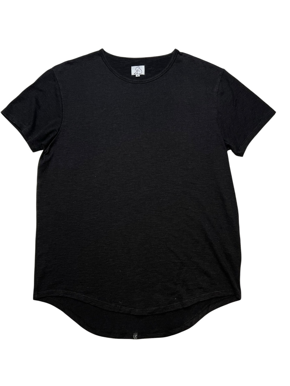 Kuwalla-tee Black Short-Sleeve Men's XL Longline Crewneck Tee Streetwear style